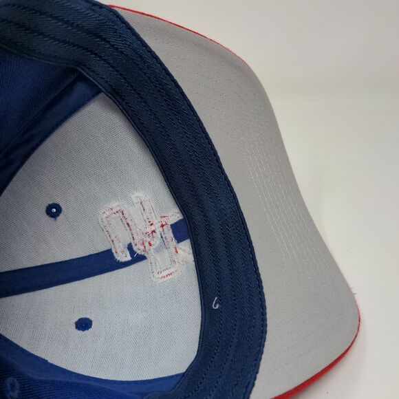 Pacific Headwear Men's Fitted Hat Blue Red Size S/M Embroidered SR Logo - Picture 9 of 11